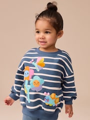 Navy Stripe Characters - Set mit Sweatshirt und Leggings (3 Monate bis 7 Jahre) - Bild 2 von 10