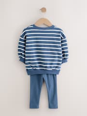 Navy Stripe Characters - Set mit Sweatshirt und Leggings (3 Monate bis 7 Jahre) - Bild 4 von 10