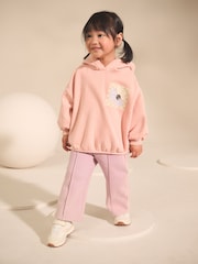 Light Pink Plant Graphic Print Hoodie & Wide Leg Joggers Set (3mths-7yrs) - Image 2 of 11