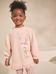 Pink Floral Fairy Frill Hem Sweatshirt & Leggings Set (3mths-7yrs) - Image 2 of 8