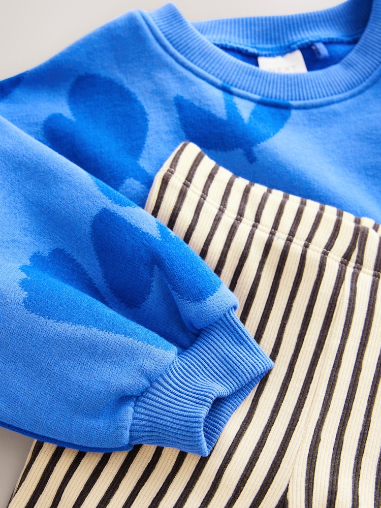 Azul con flores - Conjunto de sudadera y leggings acampanados (3 meses - 7 años) - Imagen 13 de 13 Azul con flores - Conjunto de sudadera y leggings acampanados (3 meses - 7 años) - Imagen 13 de 13