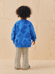 Blue Flower Sweatshirt & Flare Leggings Set (3mths-7yrs) - Image 5 of 13