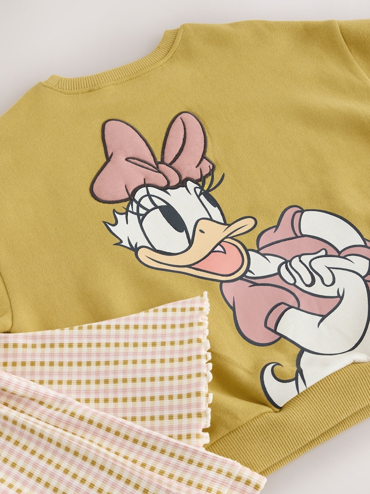 Green Gingham Daisy Duck Sweatshirt and Flare Leggings Set (3mths-7yrs) - Image 11 of 11
