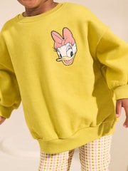Green Gingham Daisy Duck Sweatshirt and Flare Leggings Set (3mths-7yrs) - Image 3 of 11