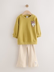 Green Gingham Daisy Duck Sweatshirt and Flare Leggings Set (3mths-7yrs) - Image 6 of 11