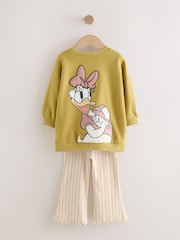Green Gingham Daisy Duck Sweatshirt and Flare Leggings Set (3mths-7yrs) - Image 8 of 11