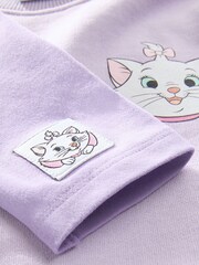 Lilac Purple Disney Aristocats Sweatshirt & Leggings Set (3mths-7yrs) - Image 8 of 8