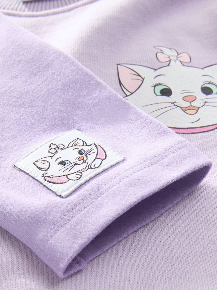 Lilac Purple Disney Aristocats Sweatshirt & Leggings Set (3mths-7yrs) - Image 8 of 8 Lilac Purple Disney Aristocats Sweatshirt & Leggings Set (3mths-7yrs) - Image 8 of 8