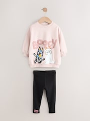 Pink Bluey Halloween Sweatshirt & Leggings Set (12mths-7yrs) - Image 1 of 4