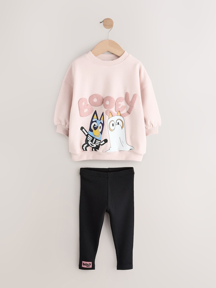 Pink Bluey Halloween Sweatshirt & Leggings Set (12mths-7yrs) - Image 1 of 4
