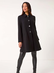 Roman Buttoned Swing Coat - Imagem 1 de 5