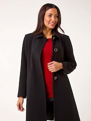 Roman Buttoned Swing Coat - Imagem 4 de 5