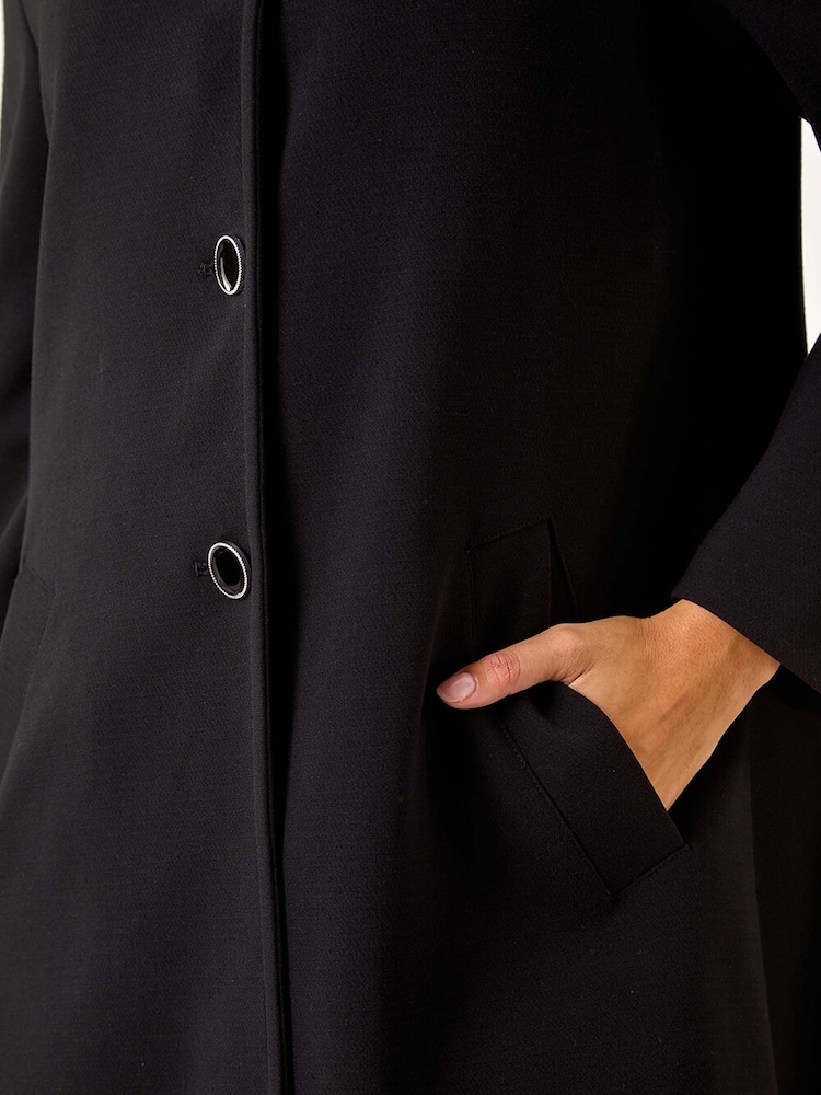 Roman Buttoned Swing Coat - Imagem 5 de 5
