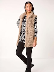 Roman Black Paisley Print Keyhole Top - Image 4 of 5
