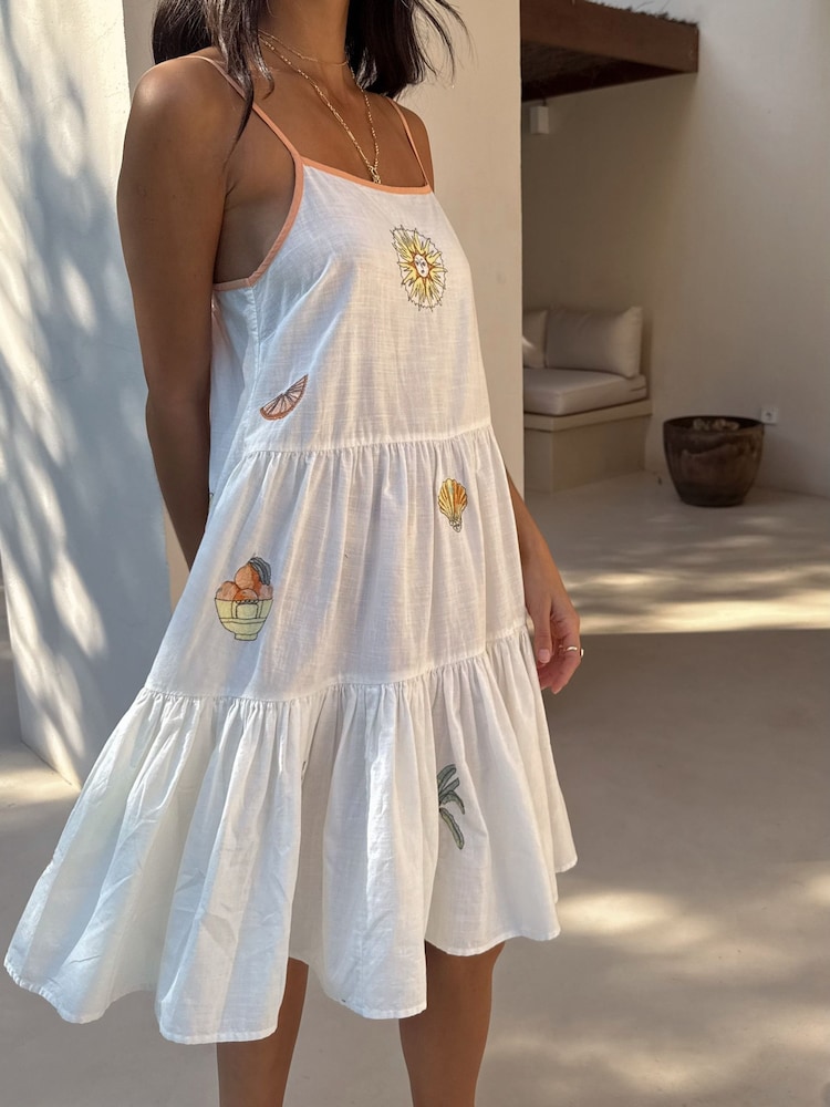 Never Fully Dressed White Embrodiery Slip - Image 2 of 4