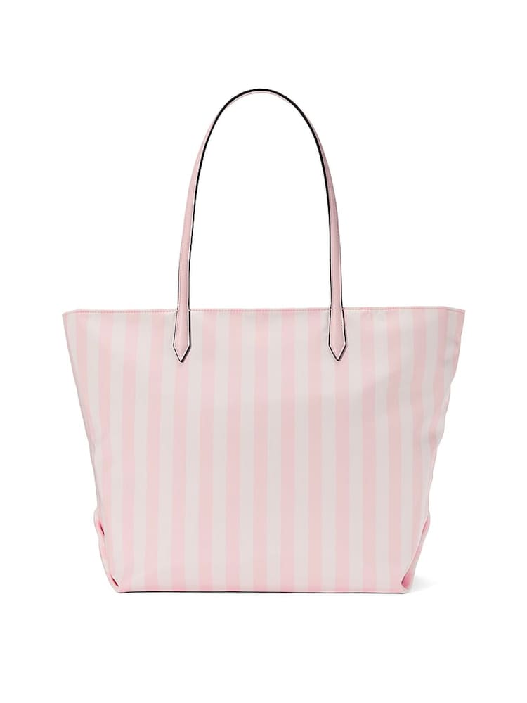 Victoria's Secret Iconic Stripe Pink Tote Bag - Image 2 of 3