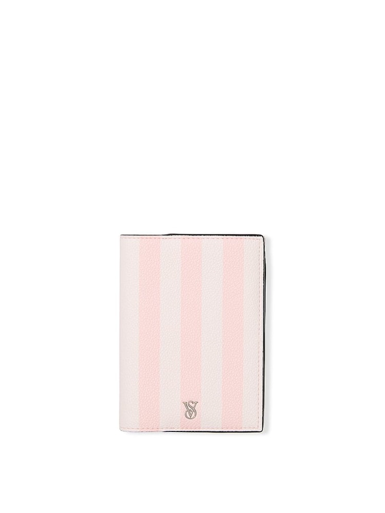 Victoria's Secret Iconic Stripe Pink Passport Holder - Image 1 of 2 Victoria's Secret Iconic Stripe Pink Passport Holder - Image 1 of 2