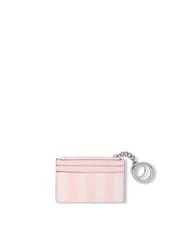 Victoria's Secret Iconic Stripe Pink Card Holder Keyring - Image 2 of 2