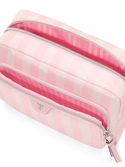 Victoria's Secret Iconic Stripe Pink Makeup Bag - Image 3 of 3