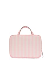Victoria's Secret Iconic Stripe Pink Jetsetter Hanging Makeup Bag - Image 2 of 3