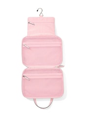 Victoria's Secret Iconic Stripe Pink Jetsetter Hanging Makeup Bag - Image 3 of 3