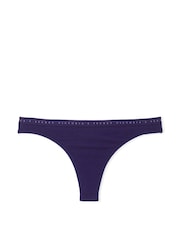 Victoria's Secret Stained Glass Purple Thong Knickers - Image 3 of 3