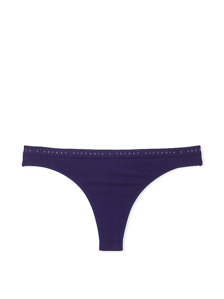 Victoria's Secret Stained Glass Purple Thong Knickers - Image 3 of 3
