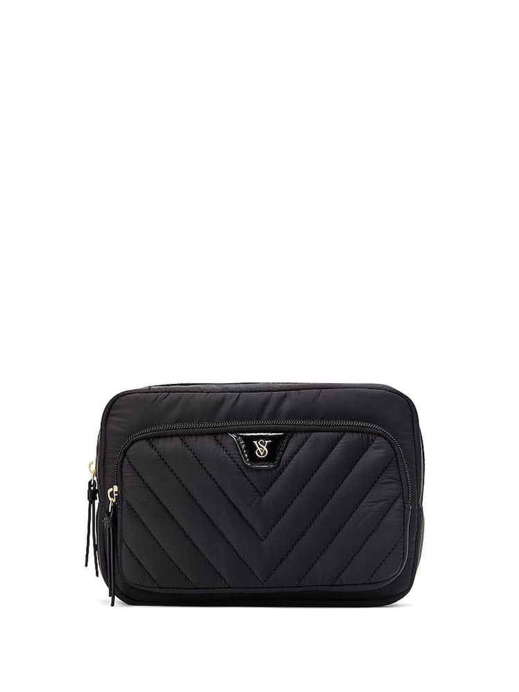 Victoria's Secret Black Makeup Bag - Image 1 of 3 Victoria's Secret Black Makeup Bag - Image 1 of 3