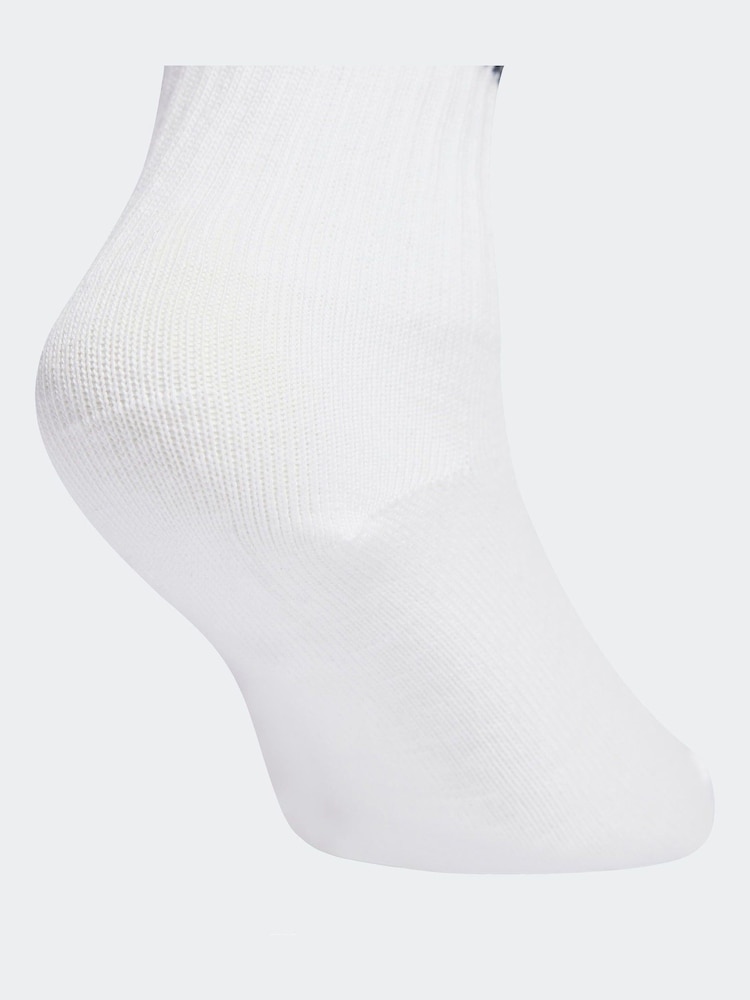 adidas Originals White 3 Pack Crew Socks - Image 4 of 4