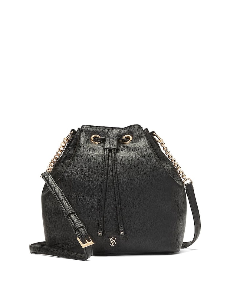 Victoria's Secret Black Bucket Crossbody Bag - Image 2 of 3