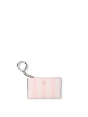 Victoria's Secret Iconic Stripe Pink Foldable Card Holder Keyring - Image 1 of 2