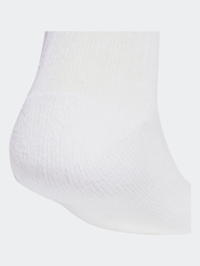 adidas White Ecru Linear Crew Cushioned Socks 3 Pack - Image 4 of 4