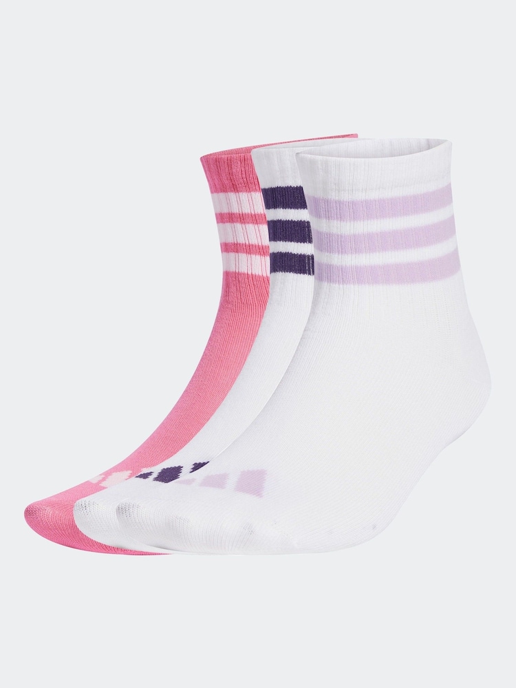 adidas White LK RIB 3 Pack SO Socks - Image 1 of 4