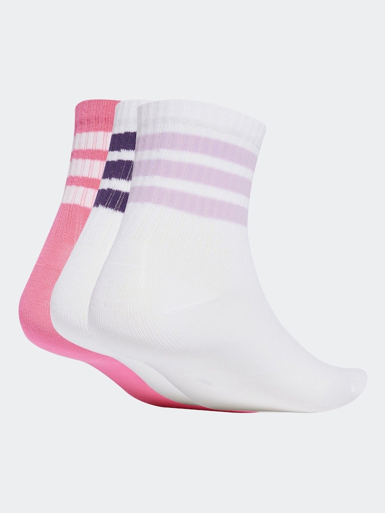 adidas White LK RIB 3 Pack SO Socks - Image 2 of 4