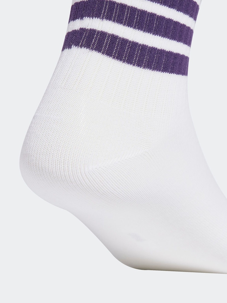 adidas White LK RIB 3 Pack SO Socks - Image 4 of 4