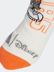 adidas White Mickey Mouse Socks 3 Pack - Image 3 of 4