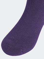 adidas White Linear Kids Crew Socks 3 Pack - Image 3 of 4