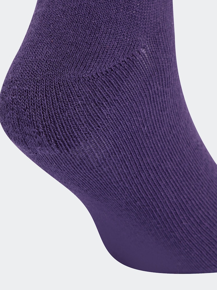 adidas White Linear Kids Crew Socks 3 Pack - Image 4 of 4 adidas White Linear Kids Crew Socks 3 Pack - Image 4 of 4