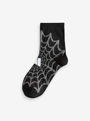 adidas White Little Kids Marvel Spiderman Socks 3 Pack - Image 4 of 4