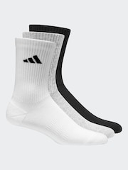 adidas White Logo Crew Socks 6 Pack - Image 1 of 1