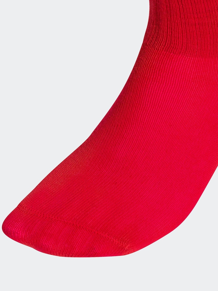 adidas Originals Red 3 Pack Crew Socks - Image 5 of 5