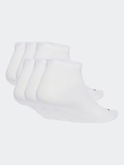 adidas White Linear Crew Socks Cushioned Socks 6 Pack - Image 2 of 4