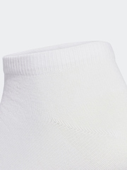 adidas White Linear Crew Socks Cushioned Socks 6 Pack - Image 4 of 4