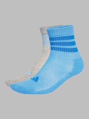 adidas Blue Infant Anti Slip 2 Pack Socks - Image 2 of 5