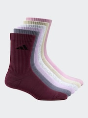 adidas Red Logo Crew Socks 6 Pack - Image 1 of 1