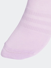 adidas Purple Cushioned Sportswear Ankle Socks 3 Pack - Image 3 of 4