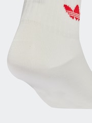 adidas Originals Pink Kids 6 Pack Ankle Socks - Image 5 of 5