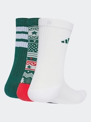 adidas Green GFX Crew 3 Pack Socks - Image 3 of 5