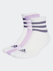adidas White 3-Stripes Cushioned Sportswear Low Cut Socks 3 Pack - Image 1 of 4
