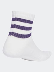 adidas White 3-Stripes Cushioned Sportswear Low Cut Socks 3 Pack - Image 2 of 4